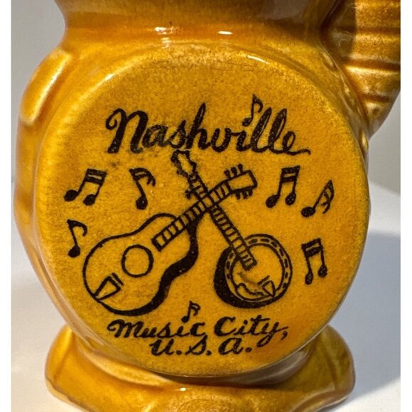 Nashville Music City USA Shot Glass Toothpick Mug Ceramic 2.5" Tall Japan Vtg - Picture 2 of 7